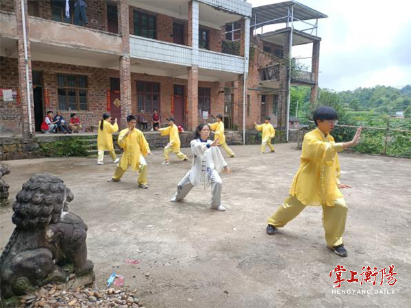 湖工学子三下乡：扬传统文化，树太极新风